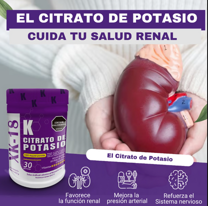 Citrato de Potasio en Polvo XK-18 450g