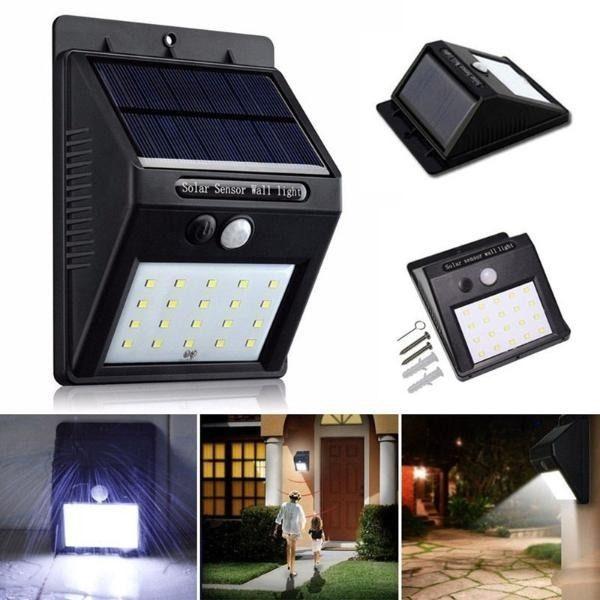 Luz Led Solar Portatil para Exteriores