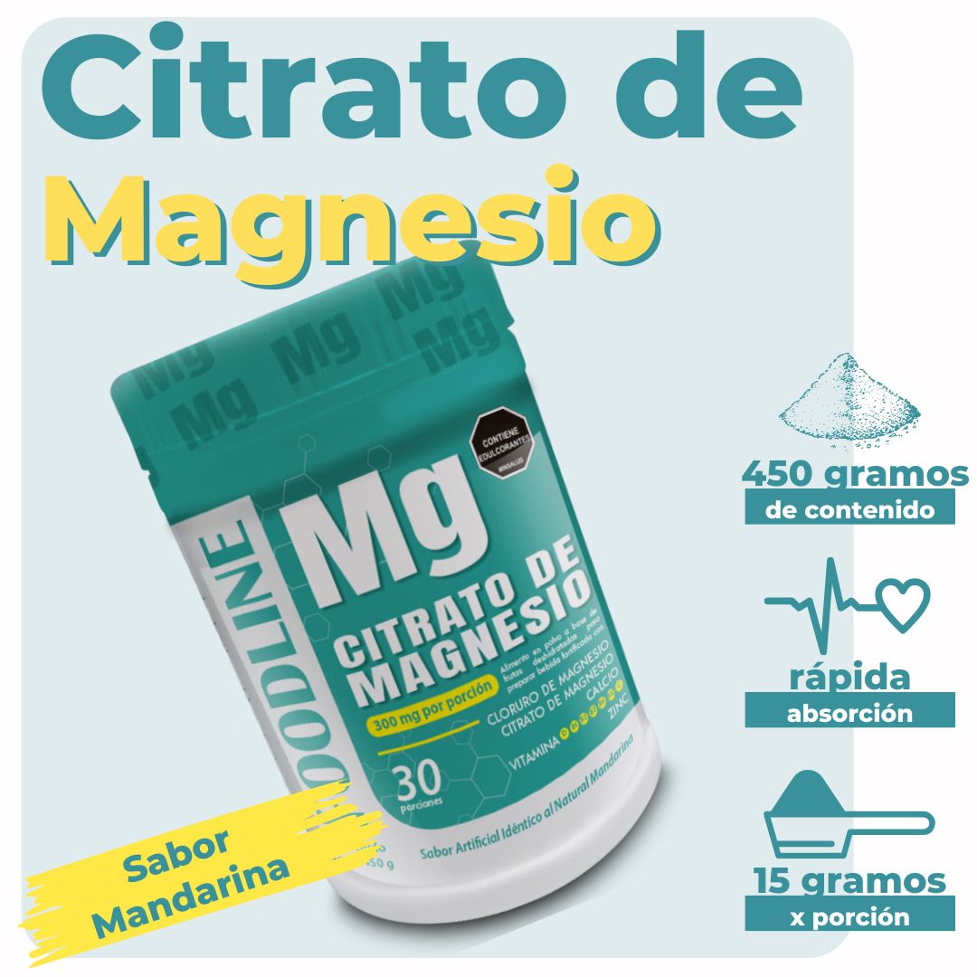 Citrato de Magnesio Foodline en Polvo 450g