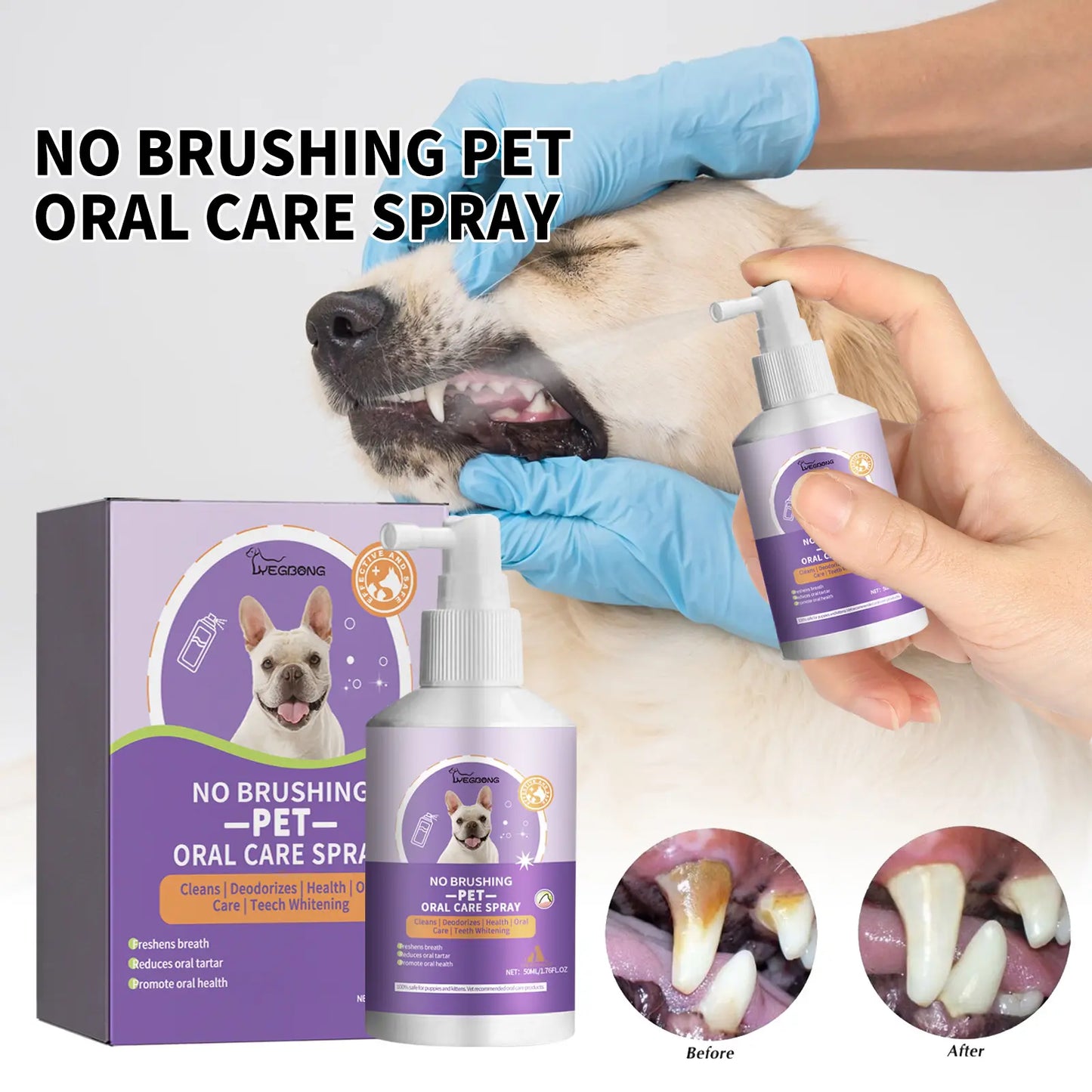 Enjuague Bucal Antibacterial para Mascotas