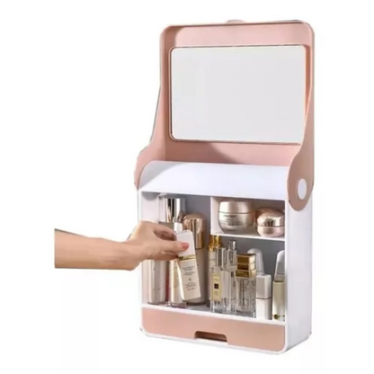 Espejo Organizador de Maquillaje con Luz Led